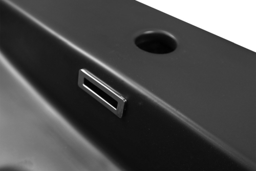 Раковина накладная Azario AZ-2173-S-MB 500*420*120 черная матовая фото 3