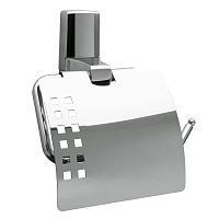 Держатель для туалетной бумаги с крышкой Wasserkraft Leine K-5025 хром