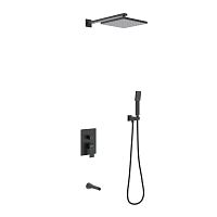 Душевой комплект Berges Ventas 3S BLACK 073006, черный матовый