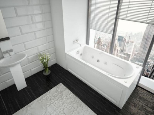 Ванна Aquatek Леда пневматическое управление 170*80 гидромассажная фото 2