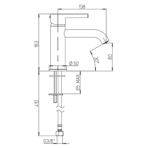 Смеситель для раковины Paini Brera 74CR205O хром фото 5