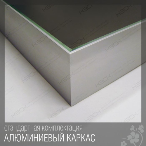 Зеркало 353 80*60, 100*80 с кнопочным выключателем фото 2