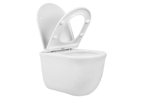 Унитаз подвесной безободковый Aquatek Классик AQ1112T-00 Tornado, сидение м/л фото 5