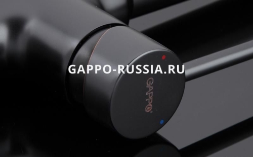 Смеситель для кухни  G4390-10 чёрный фото 7