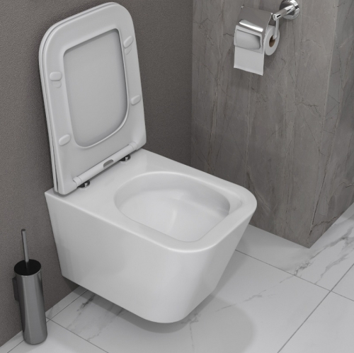 Унитаз подвесной безободковый Taliente Correto CR55003, смыв Торнадо фото 6