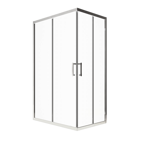 Душевое ограждение Triton Фикс-Хром 120*80, 120*90 прозрачное стекло