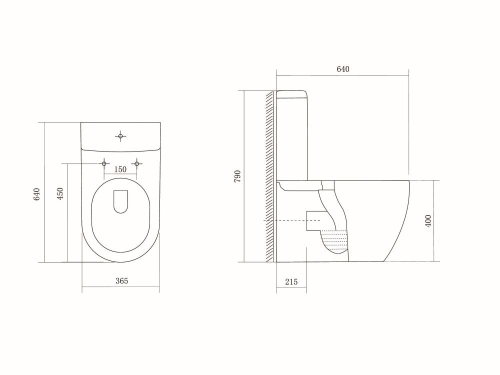 Унитаз напольный безободковый Aquatek БЕТТА AQ1363B-00 сиденье с микролифтом фото 2