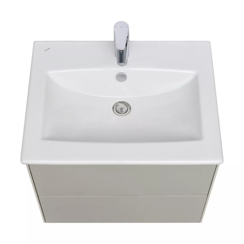 Тумба с раковиной Акватон Сохо 60, 75, 100 Слэйт/Галька серая фото 2