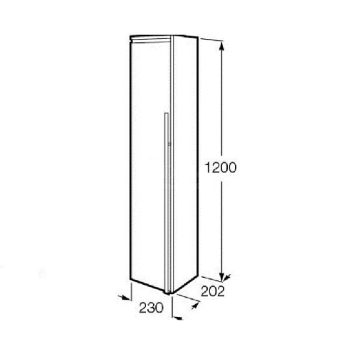 Пенал подвесной Roca Aneto 23 правый/левый фото 3