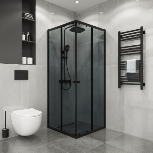 Душевое ограждение Niagara Эко/Eco NG-1010-14QT 100*100,стекло тонированное фото 3