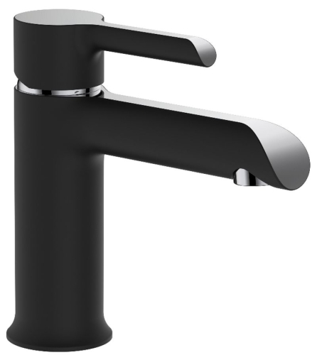 Смеситель для раковины Haiba HB10805-7 хром-чёрный