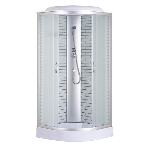 Душевая кабина Loranto Subway CS661013FW100 100*100 низкий поддон