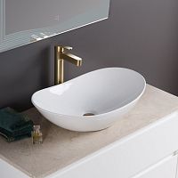 Раковина накладная Belbagno BB1404 605x360x155мм белый глянец
