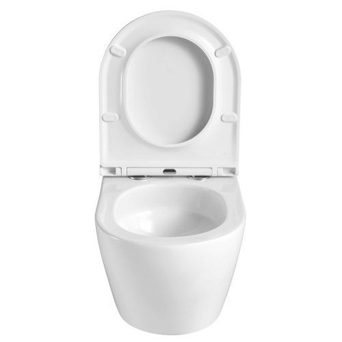 Унитаз подвесной безободковый Azario Grado AZ-0046-UQ3 с сидением микролифт, смыв Tornado (скрытое) фото 2