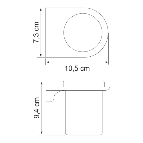 Подстаканник одинарный Wasserkraft Kammel K-8328WHITE фото 4