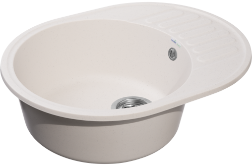 Мойка кухонная GranFest Quarz GF-Z-58 62*48 бежевый, белый фото 3