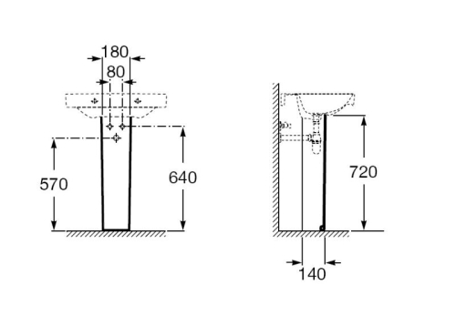 Пьедестал для раковины Roca Debba фото 2