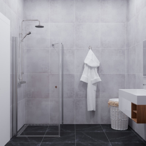 Душевое ограждение Triton Форма-Хром 90*90 стекло прозрачное фото 4