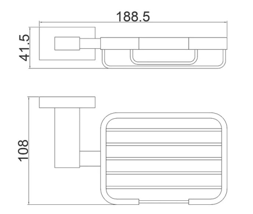 Мыльница Belz B90402-1 Grafit Premium фото 2