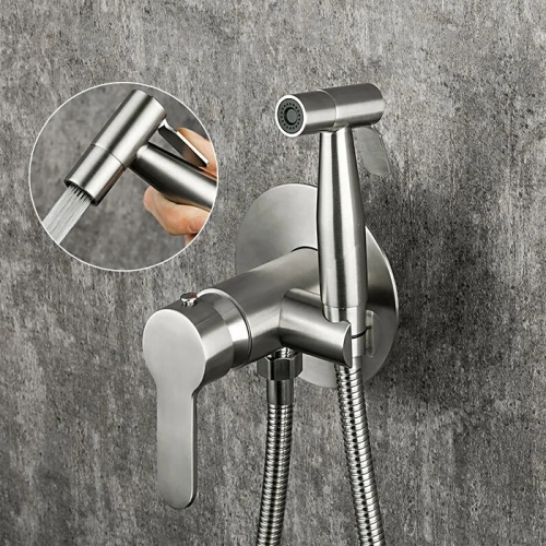 Смеситель с гигиеническим душем Gappo G7299-30 сатин фото 3