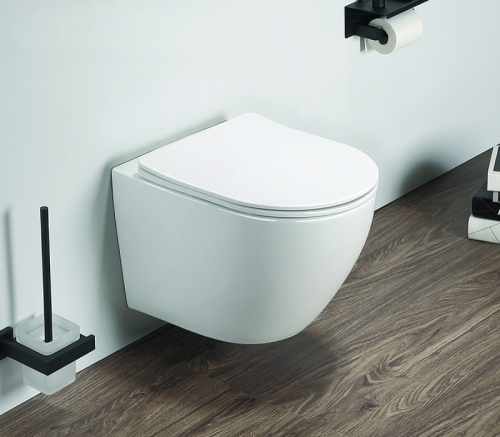 Унитаз подвесной безободковый Azario Grado AZ-0046 SP с сидением микролифт фото 8