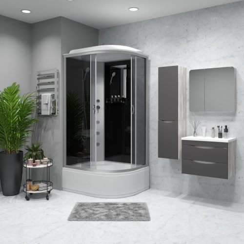 Душевая кабина Niagara Классик NG-2510-14LG 120*80*215 высокий поддон(40см),стекло тонированное фото 2