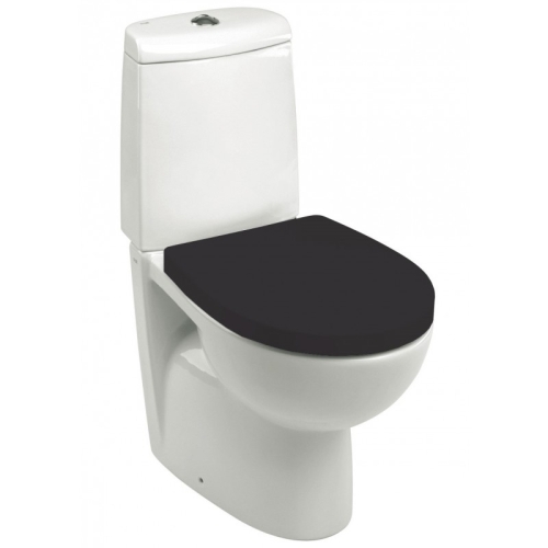 Сиденье Roca VICTORIA NORD дюропласт тонкое быстросъёмное чёрное фото 2