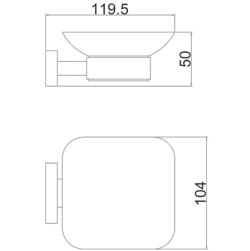 Мыльница Belz B90402 Grafit Premium фото 2