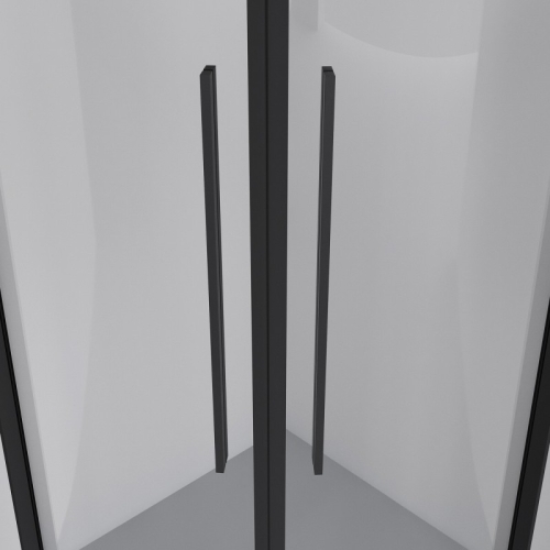 Душевое ограждение Niagara Нова/Nova NG-6825(6826)-34ВLACK 80*80, 90*90,стекло прозрачное фото 6