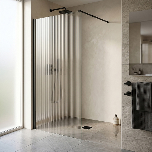Душевая перегородка Loranto Walk-in CS-Z02GG 90, 100, 110, 120*200 профиль серый матовый