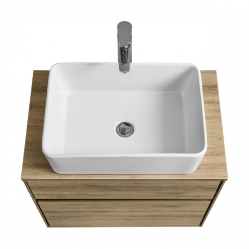 Тумба под раковину Aquaton Либерти 60, 75 Дуб Эльвезия, столешница Дуб Эльвезия фото 4