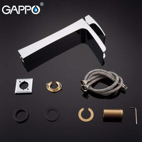 Смеситель высокий с каскадным изливом для раковины Gappo Jacob G1007-21 хром фото 4