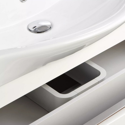 Тумба с раковиной Aquaton Капри 60, 80 Белый глянцевый фото 5