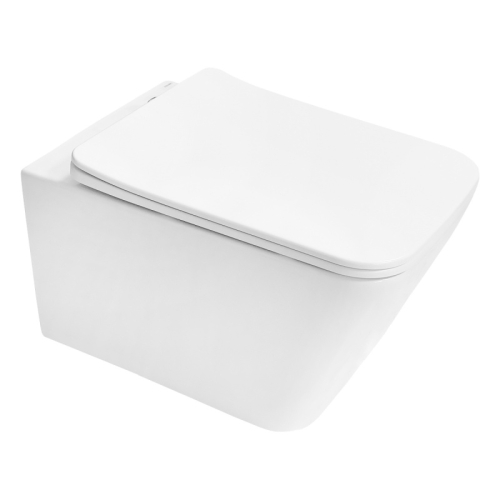 Унитаз подвесной безободковый Azario Indor AZ-9004WT, смыв Торнадо