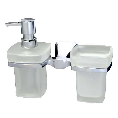Держатель стакана и дозатора Wasserkraft Wern K-2589 хром