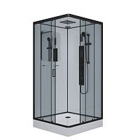 Душевая кабина Niagara Премиум NG-6901-01GQ BLACK 90*90*210 низкий поддон(16 см),черный,стекло тонированное