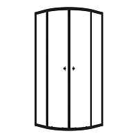 Душевое ограждение Triton Альфа-Блэк 90*90, 100*100 стекло прозрачное