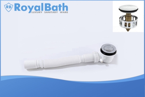 Сифон кнопка с гофрой Royal Bath фото 3