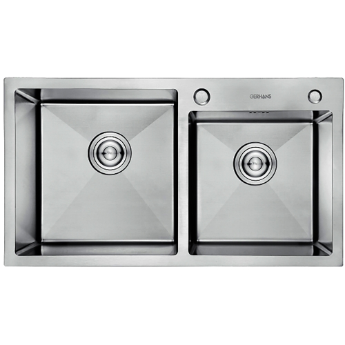 Мойка кухонная Gerhans K37843-S(K37843B-S) 78*43 1 мм нерж сталь, графит