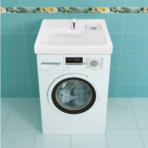 Раковина над стиральной машинкой Santek Клио 60*51,5*14 с кронштейнами фото 4