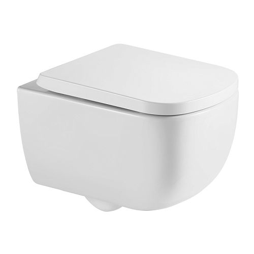 Унитаз подвесной безободковый Azario Campo AZ-1883WH, смыв Торнадо