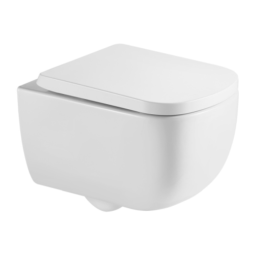 Унитаз подвесной безободковый Azario Campo AZ-1883WH, смыв Торнадо