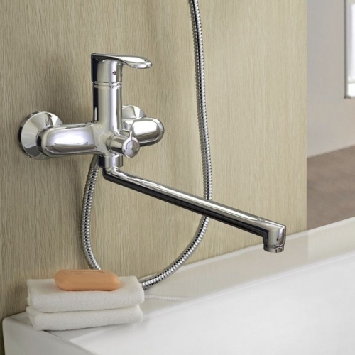 Смеситель для ванны с длинным изливом Paini Palermo PACR119KM без аксессуаров хром фото 3