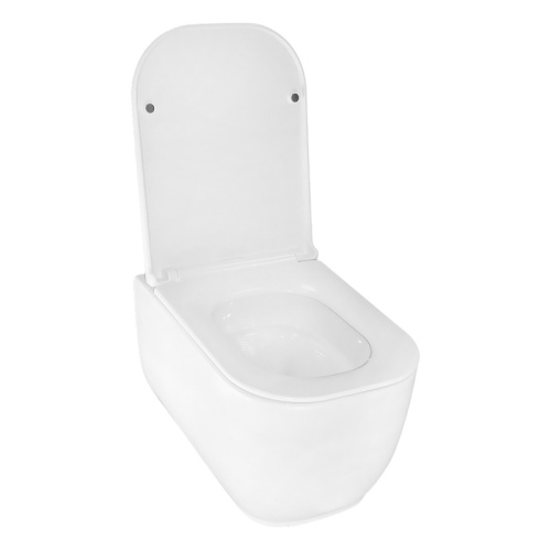 Унитаз подвесной безободковый Azario Riano AZ-2808E, смыв Торнадо фото 2