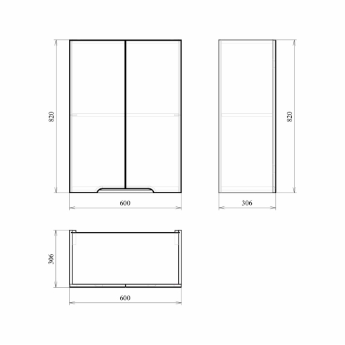 Шкаф Mirsant Soho 60 навесной фото 2