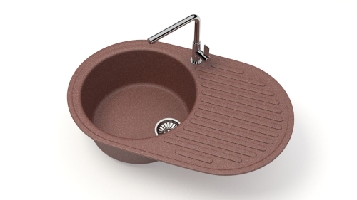 Кухонная мойка Glanz J11 72 см матовая фото 3