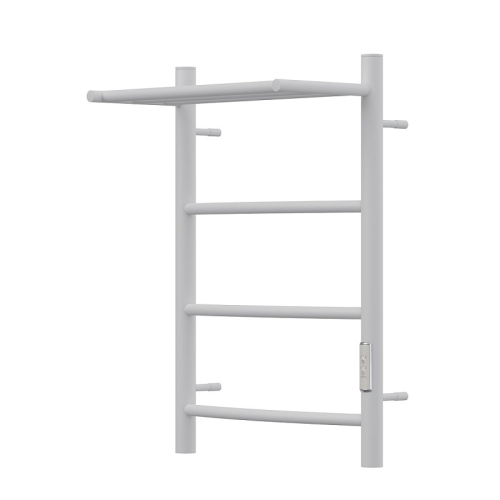 Полотенцесушитель с полкой электрический Point Афина PN048PW 40*60, 50*80 белый (диммер справа) фото 3