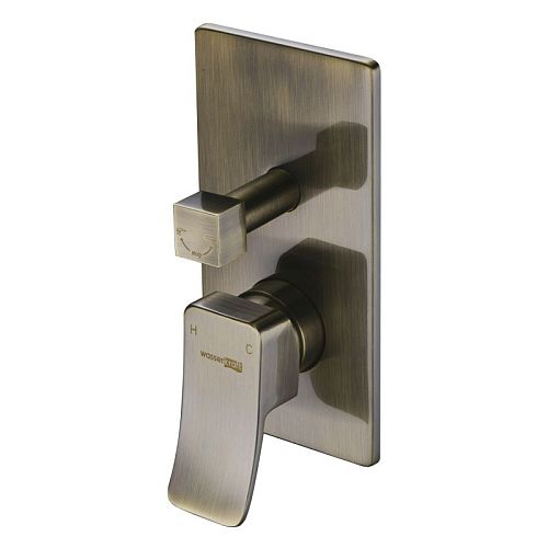 Встроенный смеситель для ванны на 2 положения Wasserkraft Exter 1641 бронза