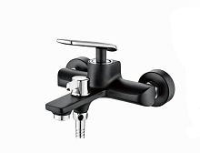 Смеситель для ванны Ledeme L3274B хром-черный