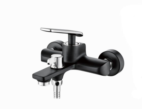 Смеситель для ванны Ledeme L3274B хром-черный